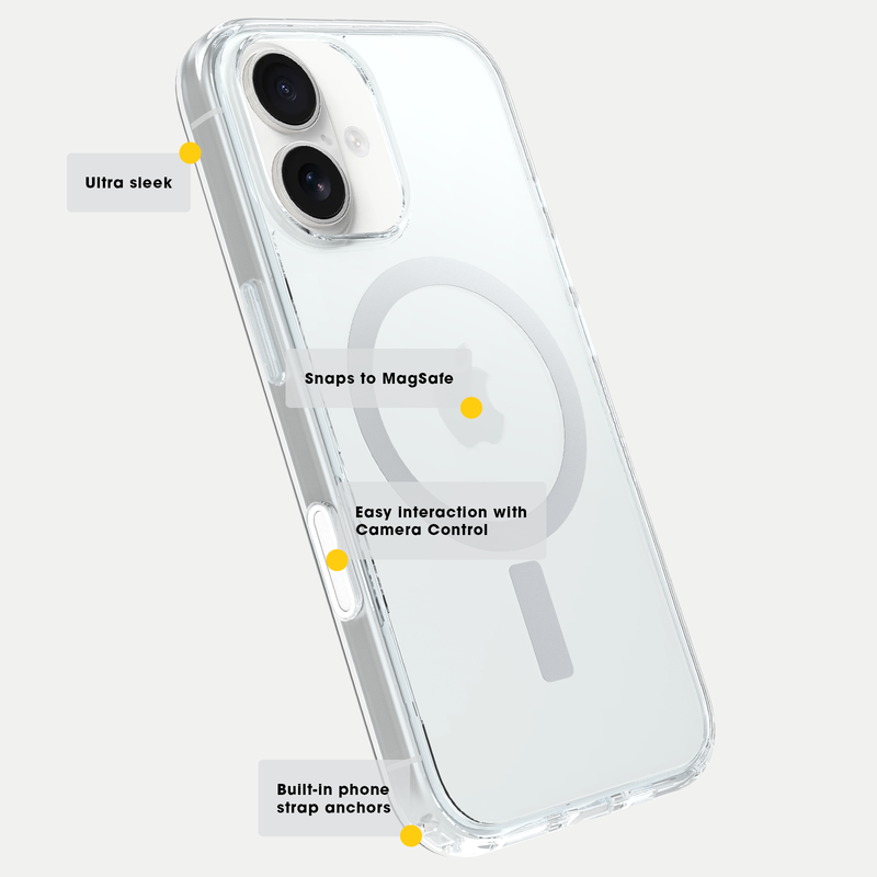 product image 5 - Coque iPhone 16 Symmetry Series Clear pour MagSafe avec Camera Control