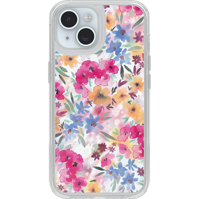 iPhone 16e/15/14/13 Hülle | Symmetry Series Clear für MagSafe Confetti of Blossoms