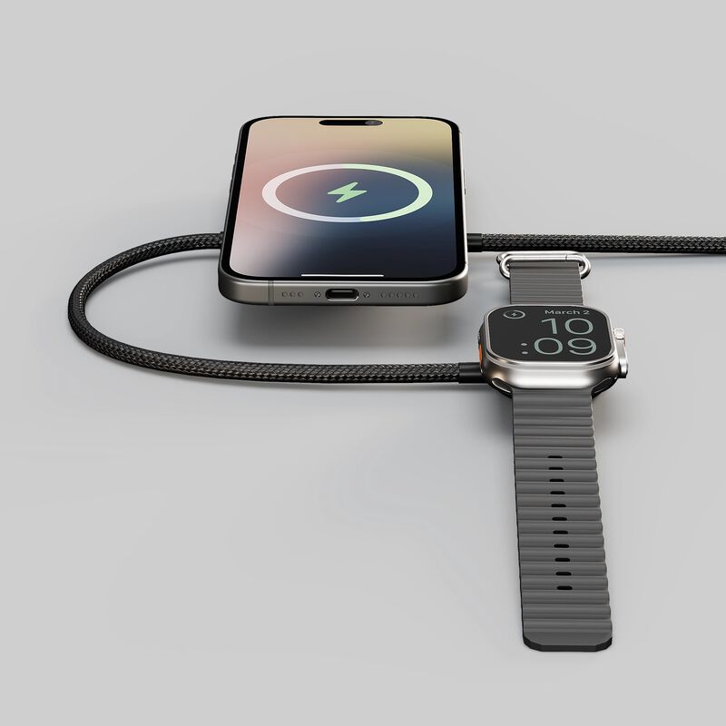 product image 2 - Zens Kabel  | Qi2 + Apple Watch Zens Charging Cable Pro 2 Aluminum