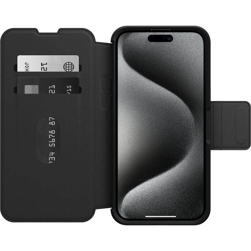 product image 2 - iPhone 15 Pro Max Coque Strada Series Folio MagSafe