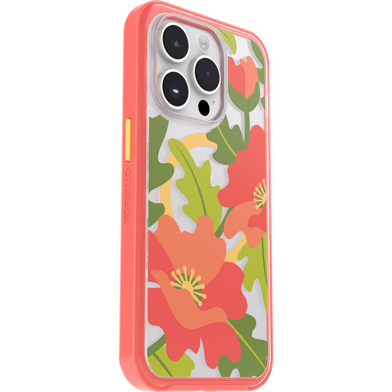 product image 3 - iPhone 14 Pro Skal Symmetry Series Clear för MagSafe Fluttering Flora
