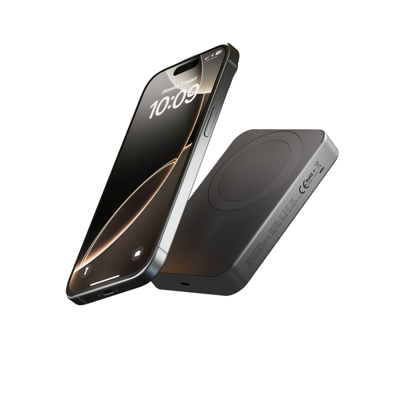 product image 1 - Zens Qi2 Batterie Externe Slim Aluminium Powerbank Qi2 10k mAh