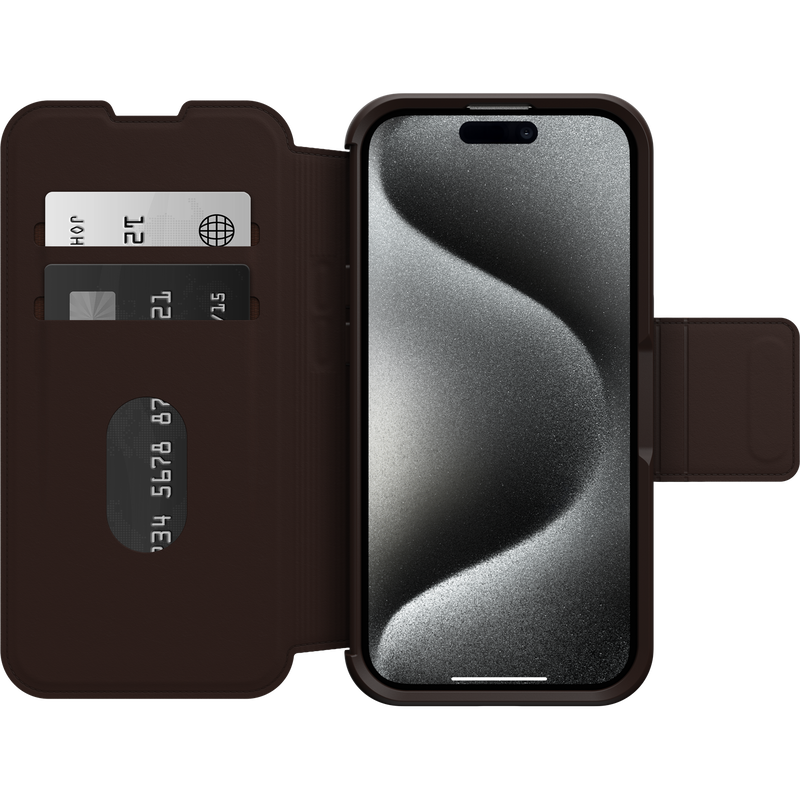 product image 2 - iPhone 15 Pro Coque Strada Series Folio MagSafe