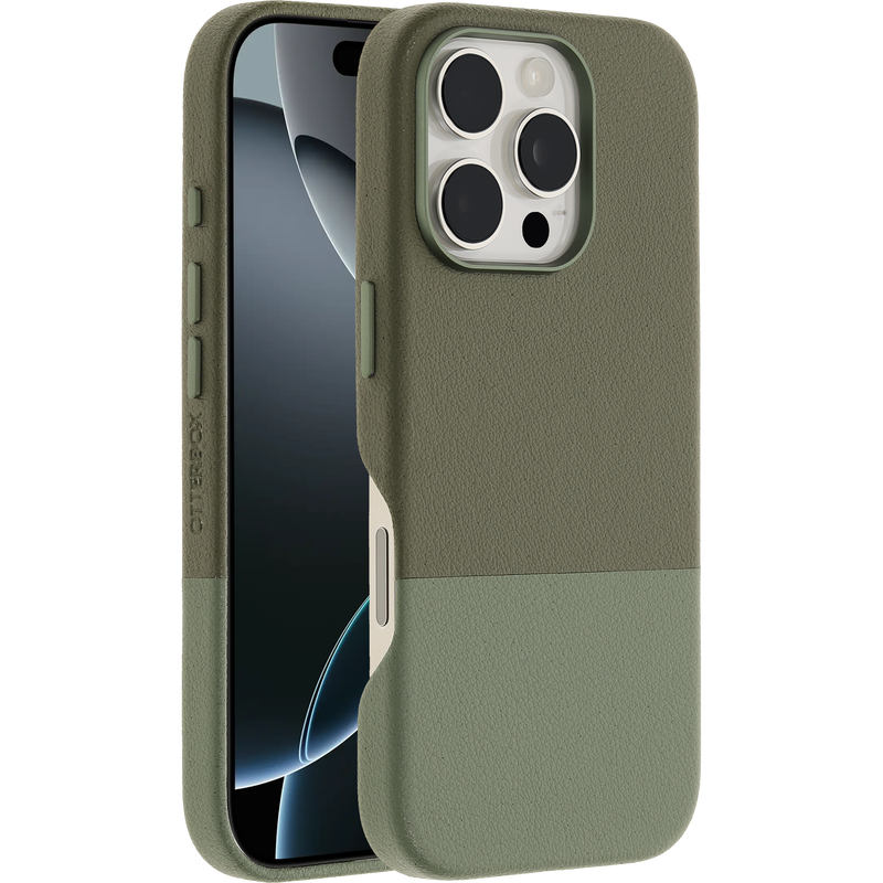 product image 1 - iPhone 16 Pro Skal Statement Series Cactus Leather för MagSafe