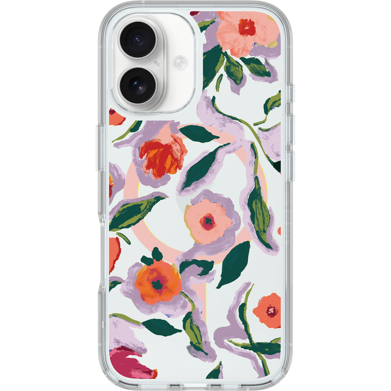 product image 1 - Coque iPhone 16 Symmetry Series Clear pour MagSafe Confetti of Blossoms