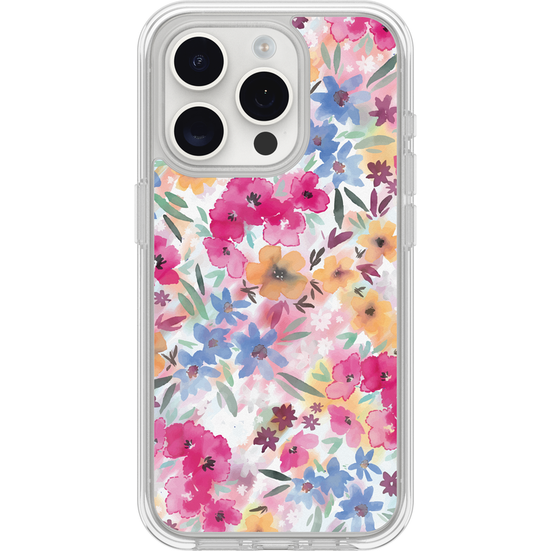 product image 1 - iPhone 15 Pro Max Hülle Symmetry Series Clear für MagSafe Confetti of Blossoms