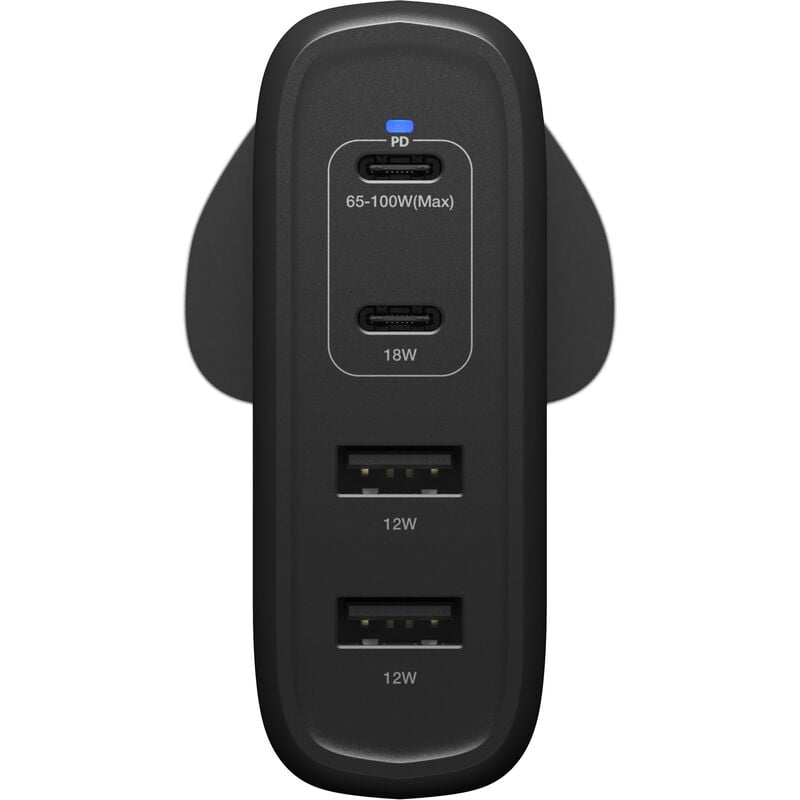 product image 3 - USB-C Vier Poorten 100 W Wandlader Fast Charge | Standaard