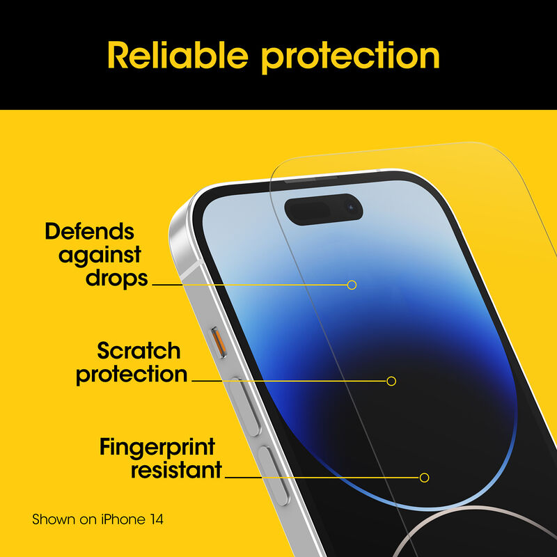 product image 4 - Protecteur d'écran iPhone 15 Pro Max OtterBox Glass