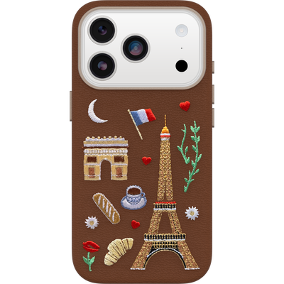 iPhone 17 Pro Hülle | Symmetry Series Cactus Leather Embroidery