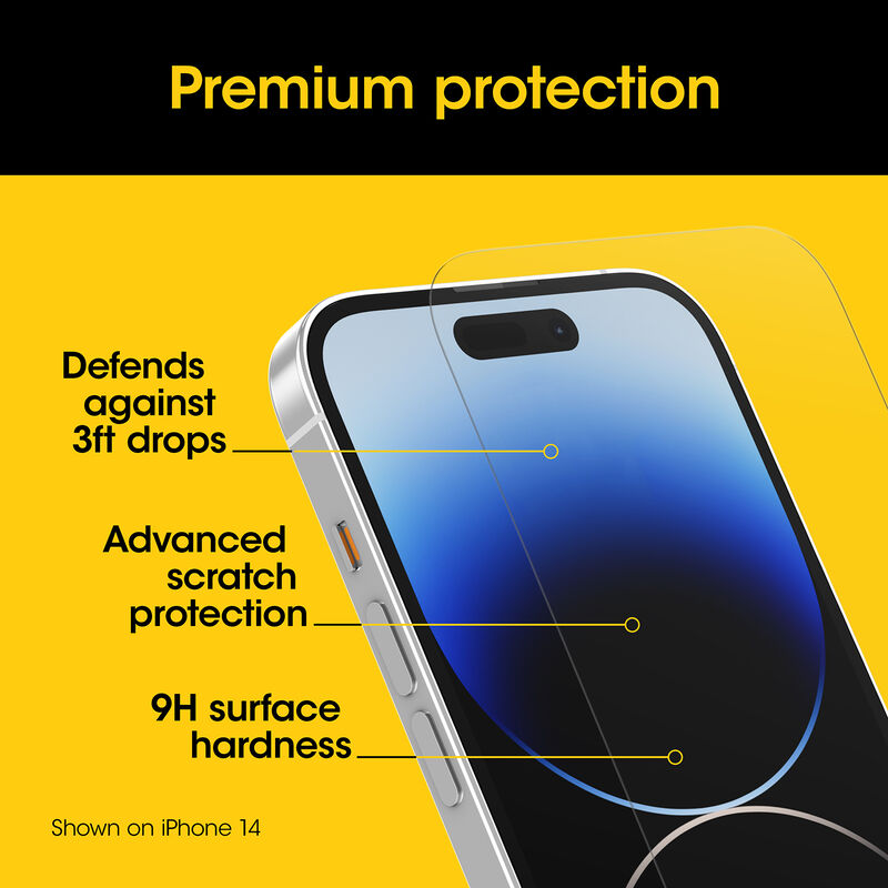 product image 4 - iPhone 15 Plus Skärmskydd Premium Glass Antimikrobiellt