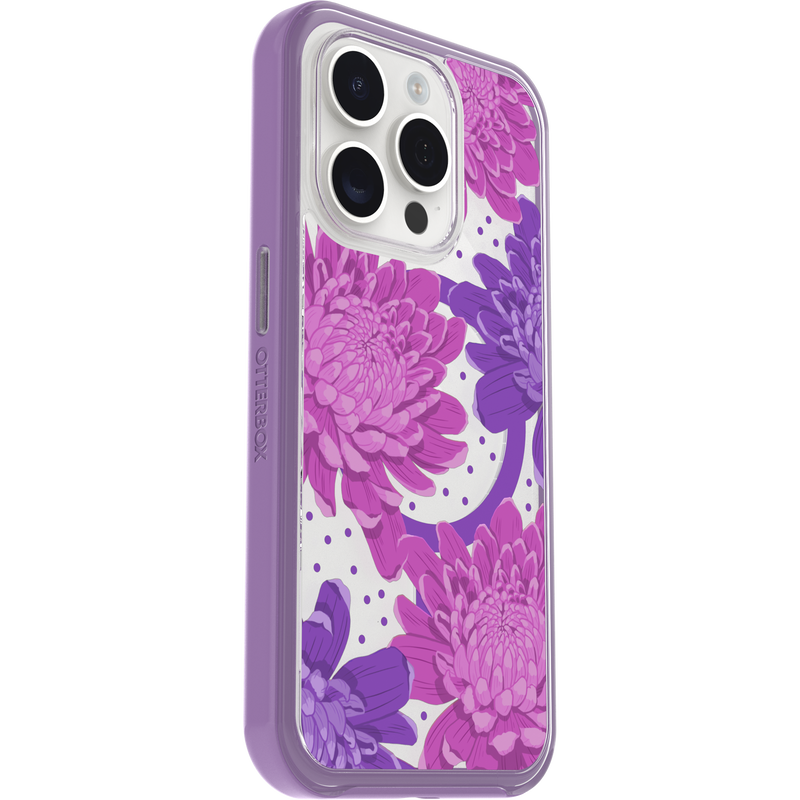 product image 3 - iPhone 15 Pro Hülle Symmetry Series Clear für MagSafe Fluttering Flora