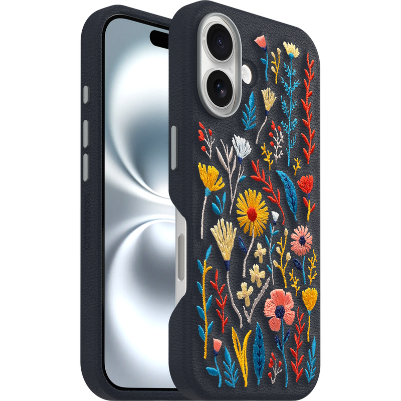 product image 1 - iPhone 16 Hülle Symmetry Series Cactus Leather Embroidery