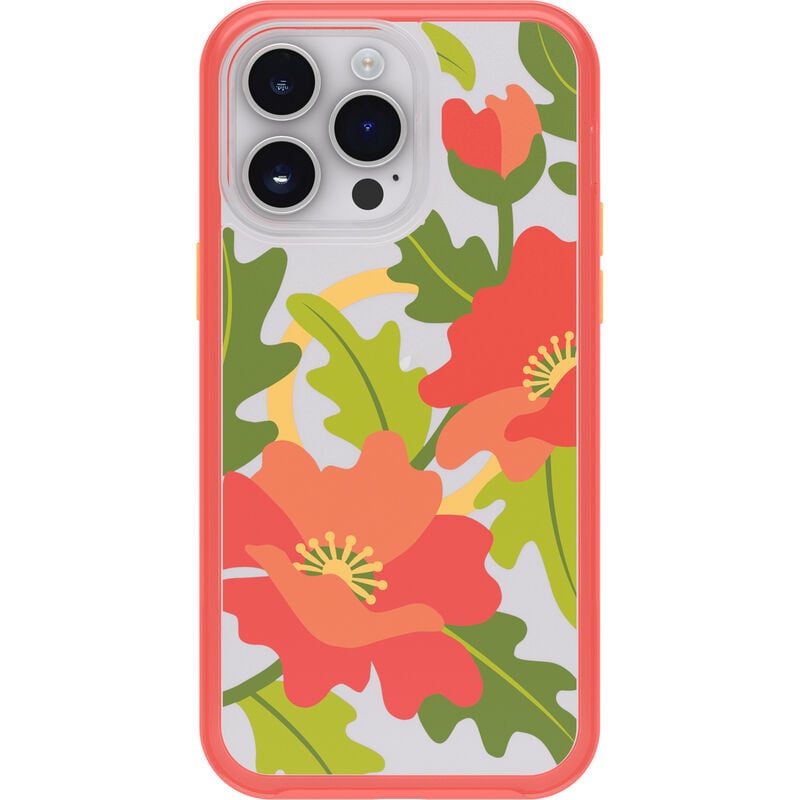 product image 2 - iPhone 14 Pro Max Skal Symmetry Series Clear för MagSafe Fluttering Flora