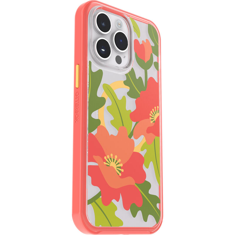 product image 3 - iPhone 14 Pro Max Skal Symmetry Series Clear för MagSafe Fluttering Flora