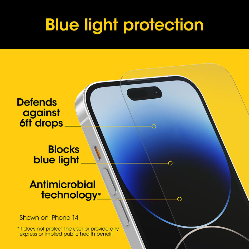 product image 4 - Protecteur d'écran iPhone 15 Plus Premium Pro Glass Blue Light Guard