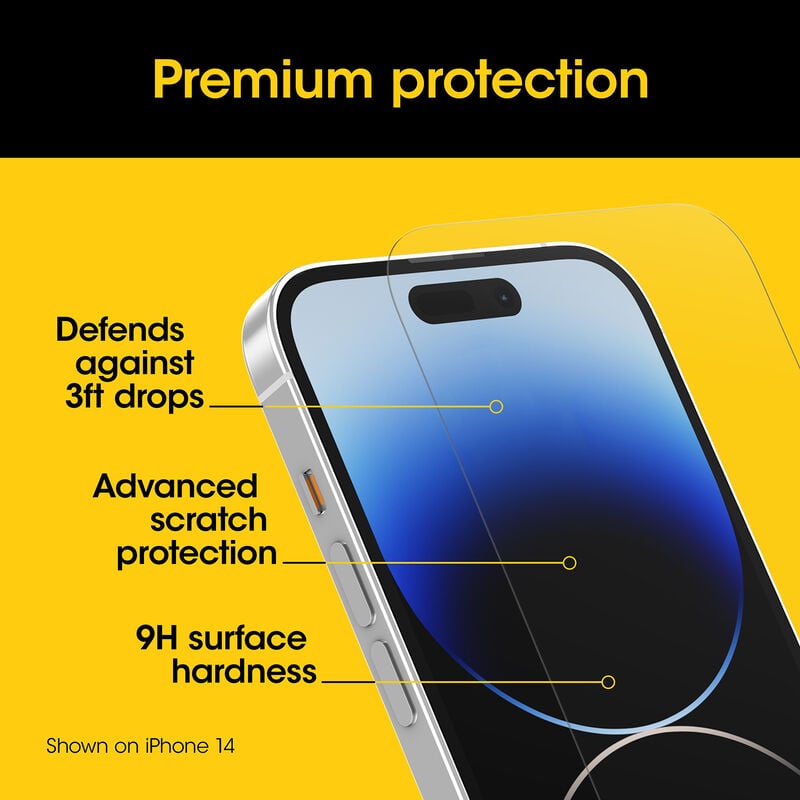 product image 4 - iPhone 15 Pro Max Screen Protector Premium Glass Antimicrobial